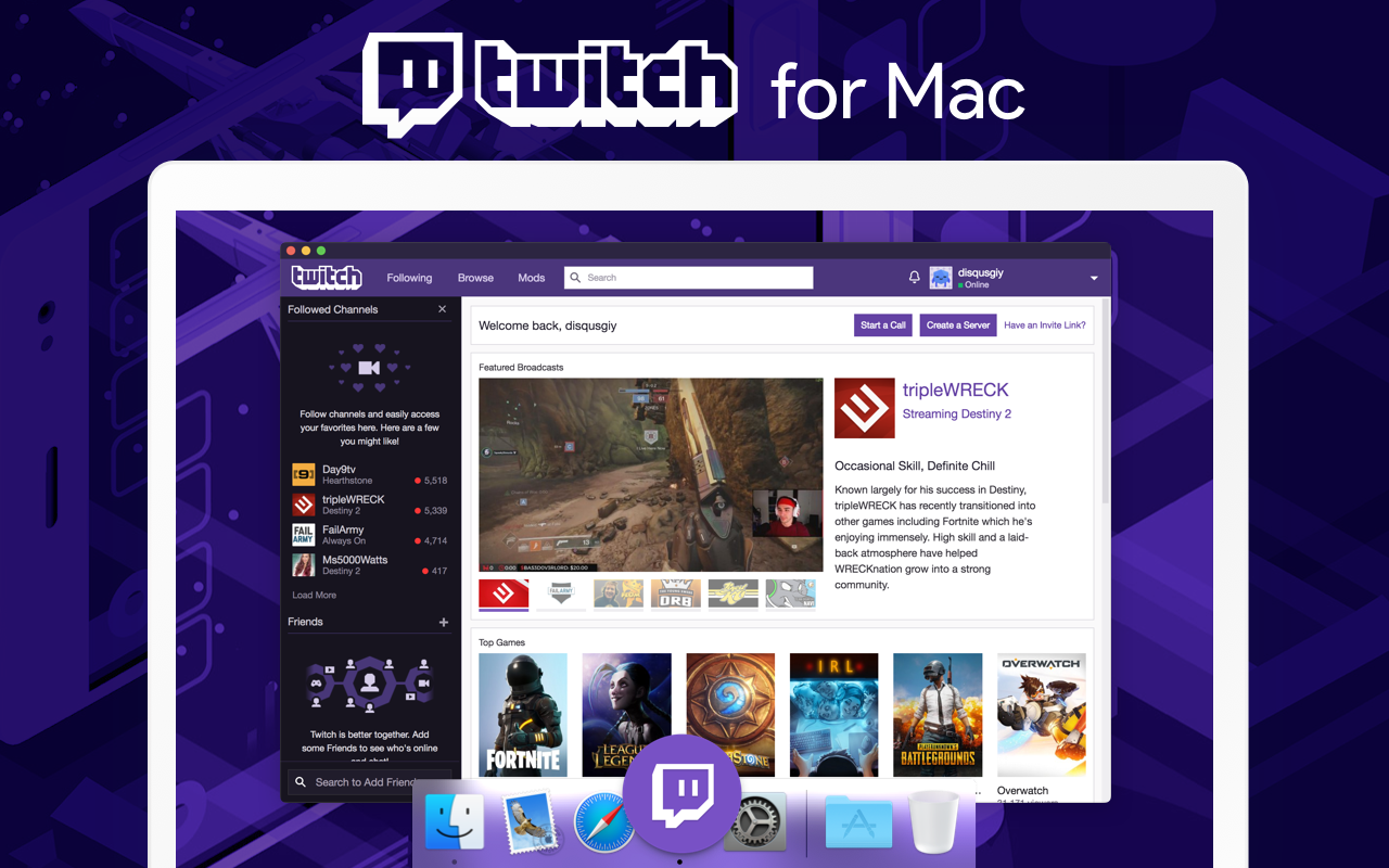 Download twitch for mac for free